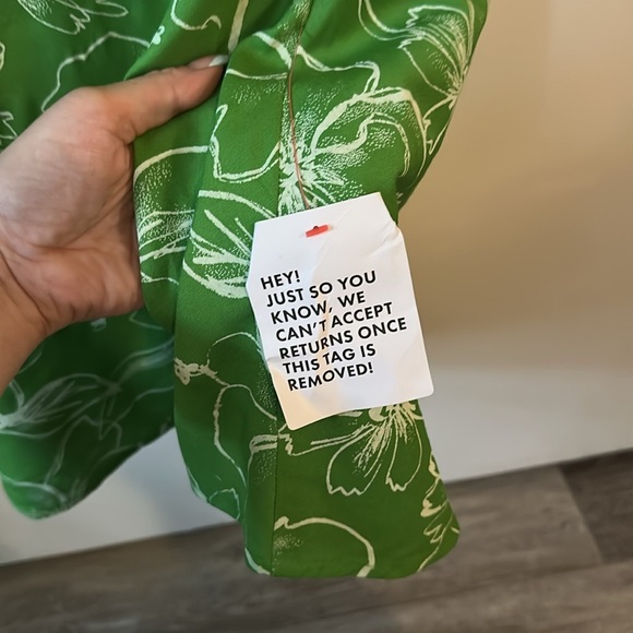 ASOS | Green Floral V-Neck Spaghetti Strap Dress - Picture 6 of 16